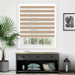 Rose Omega Semi Blackout Beige Electrical Day and Night Blind