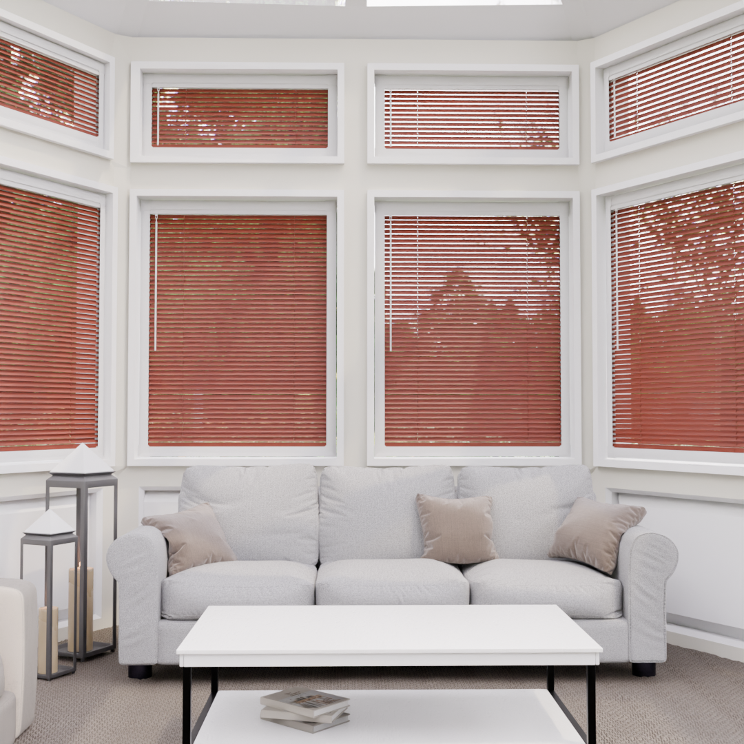 Perfect Fit No Drill Metal Blind - Russet - 25mm