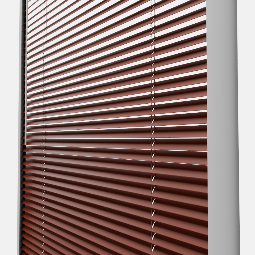 Perfect Fit No Drill Metal Blind - Russet - 25mm