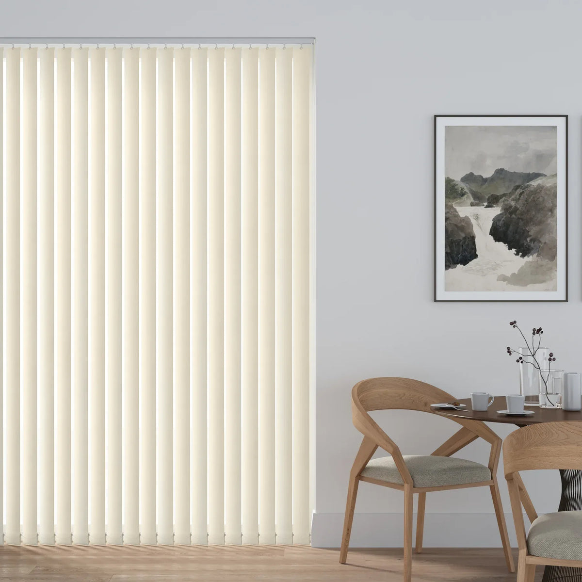 Stripe Ivory Vertical Blind