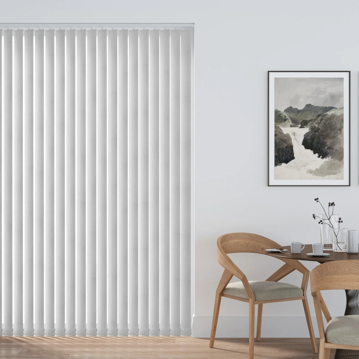 Stripe White Vertical Replacement Blind Slat