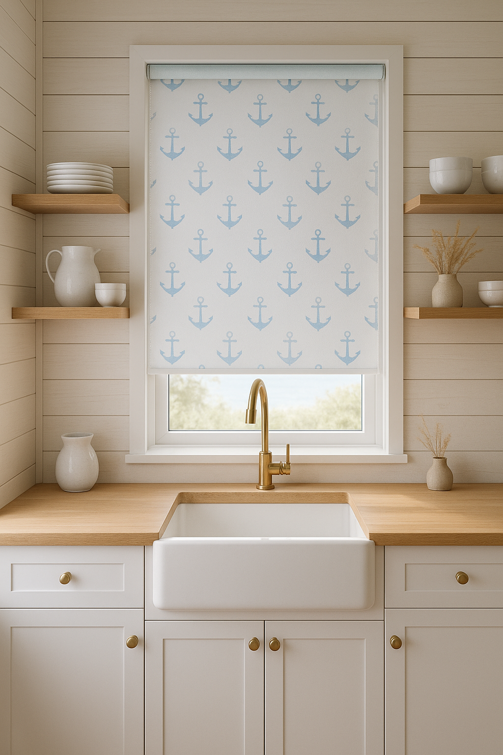 Sailor Indigo Electrical Roller Blind