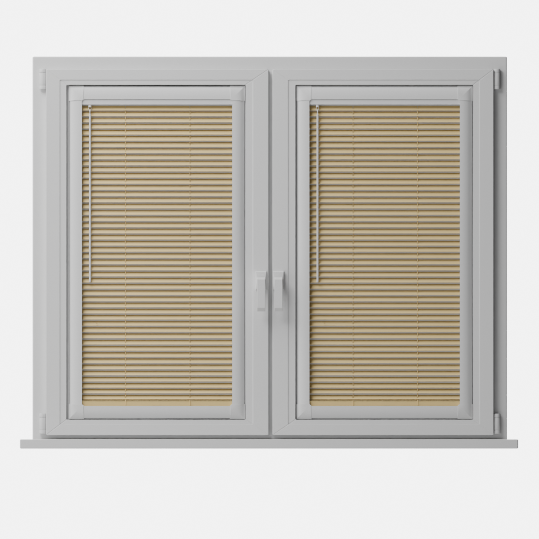 Perfect Fit No Drill Metal Blind - Sand - 25mm