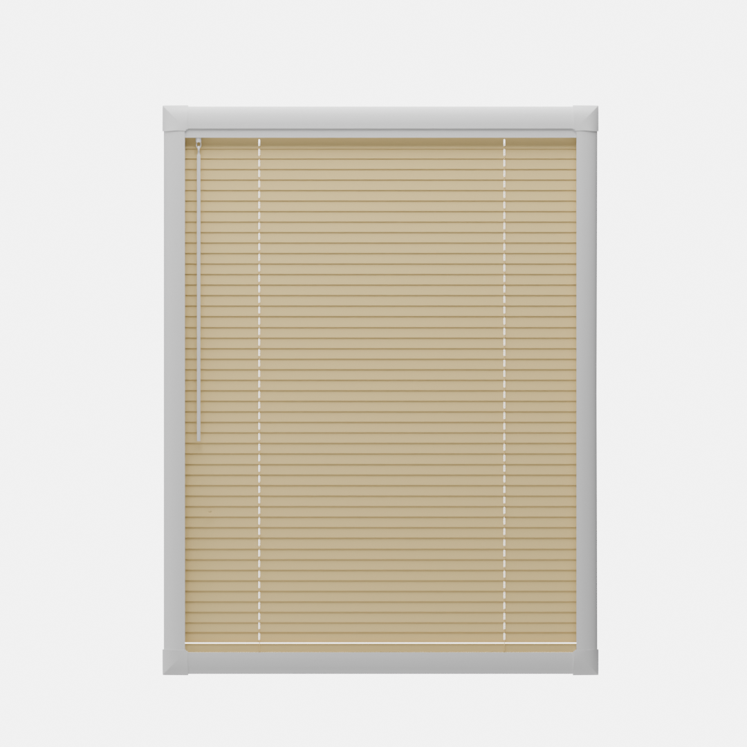 Perfect Fit No Drill Metal Blind - Sand - 25mm