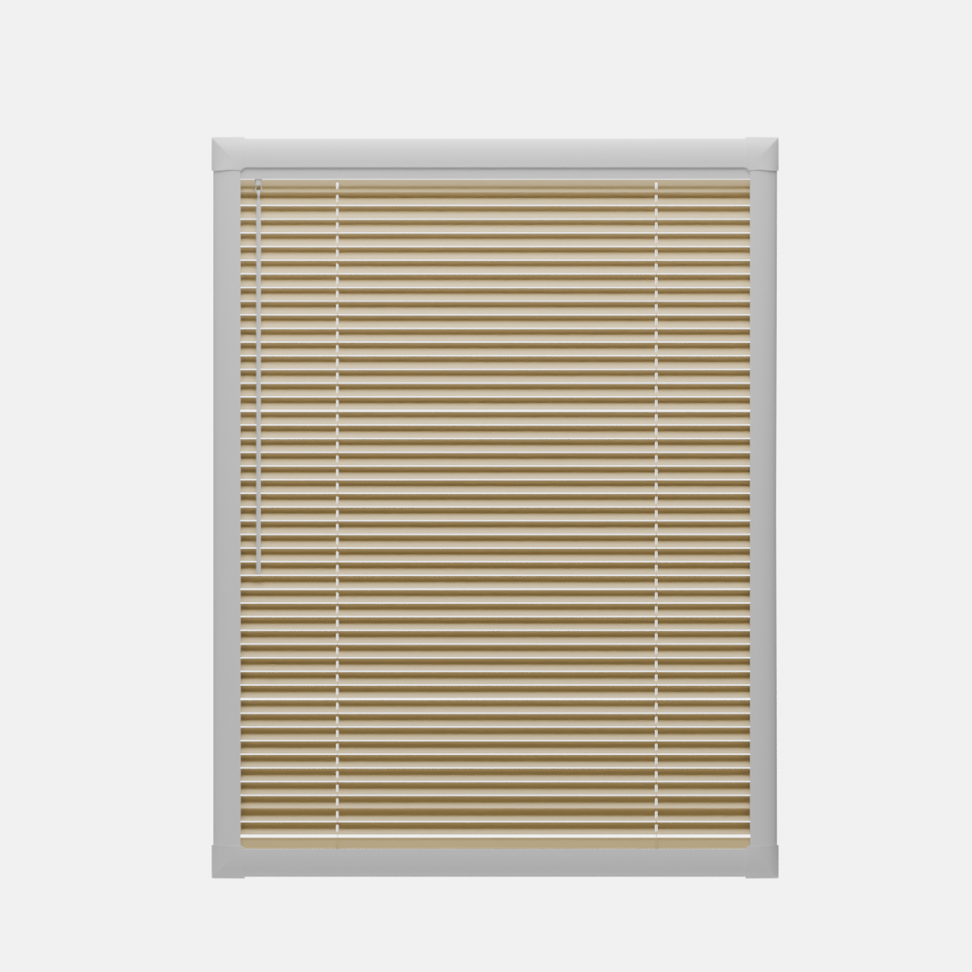 Perfect Fit No Drill Metal Blind - Sand - 25mm