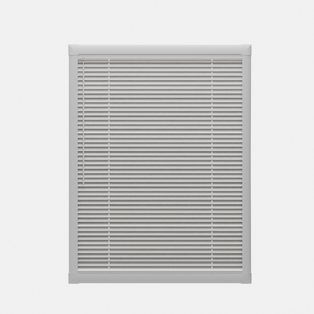 Perfect Fit No Drill Metal Blind - Satin Silver - 25mm