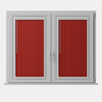 Perfect Fit No Drill Metal Blind - Scarlet - 25mm
