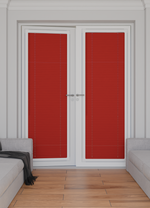 Perfect Fit No Drill Metal Blind - Scarlet - 25mm
