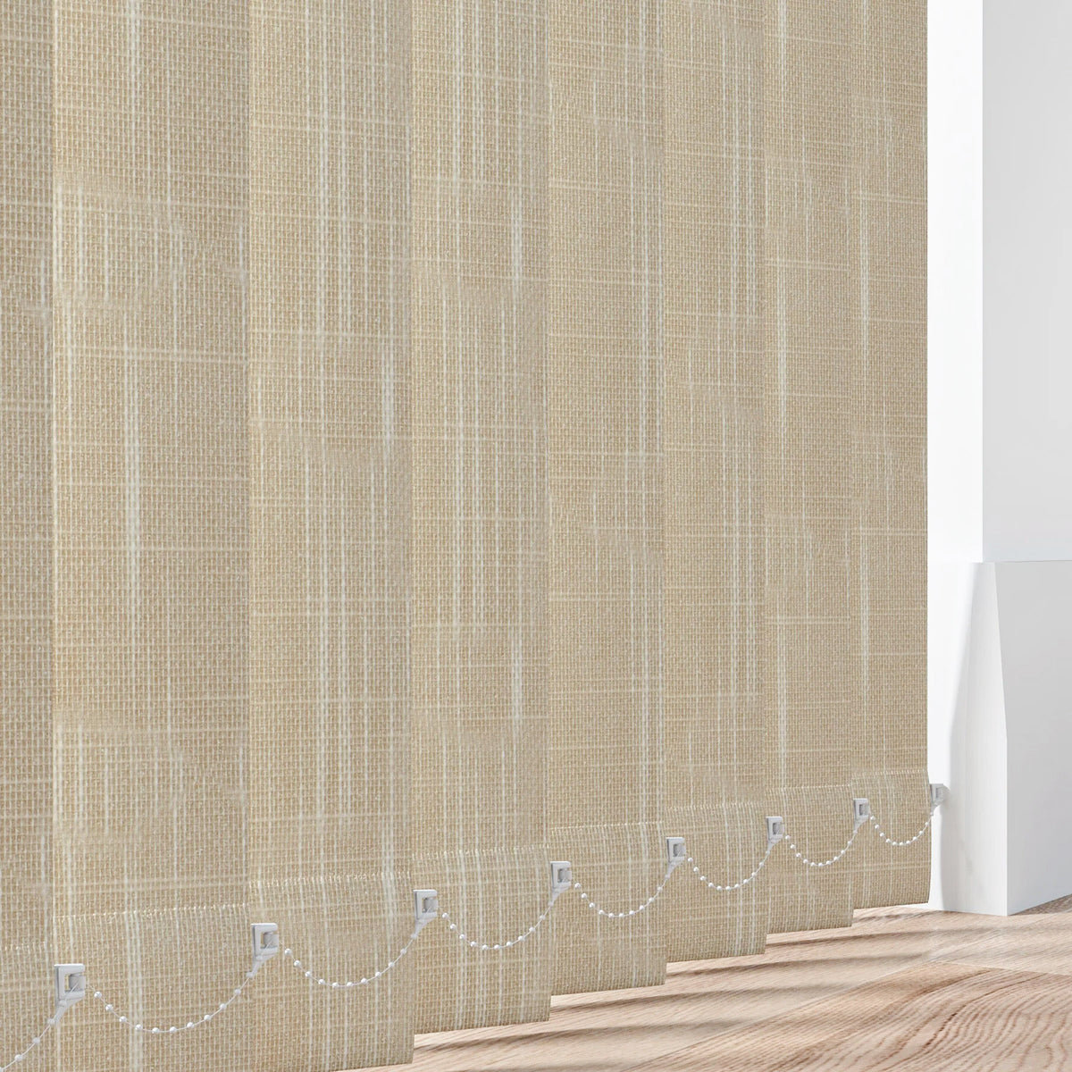 Shantung Champagne Vertical Blind