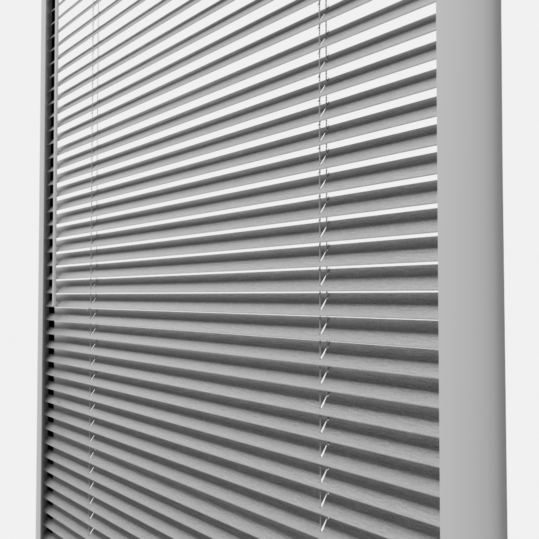 Perfect Fit No Drill Metal Blind - Shiny Silver - 25mm