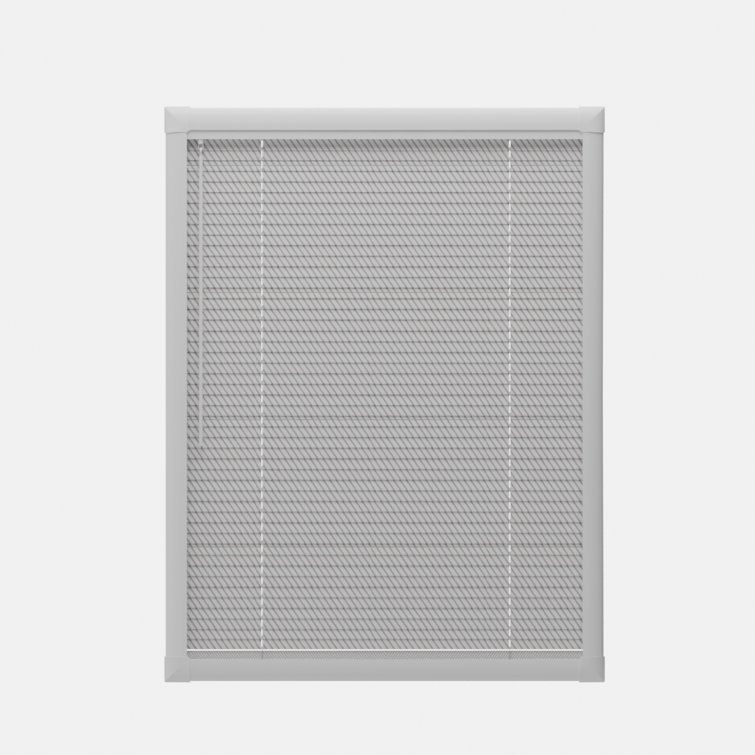 Perfect Fit No Drill Metal Blind - Silver Pitch - 25mm