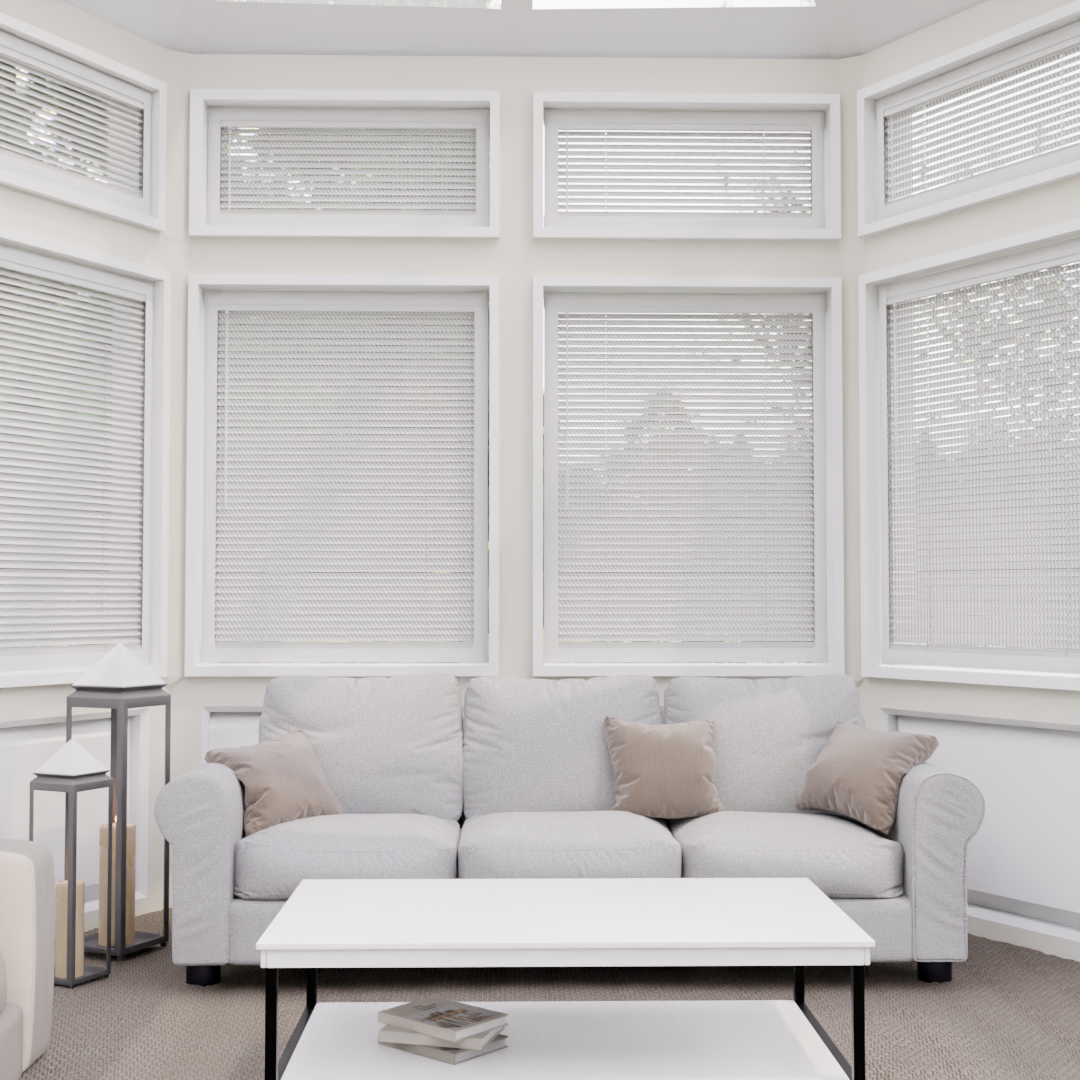 Perfect Fit No Drill Metal Blind - Silver Pitch - 25mm
