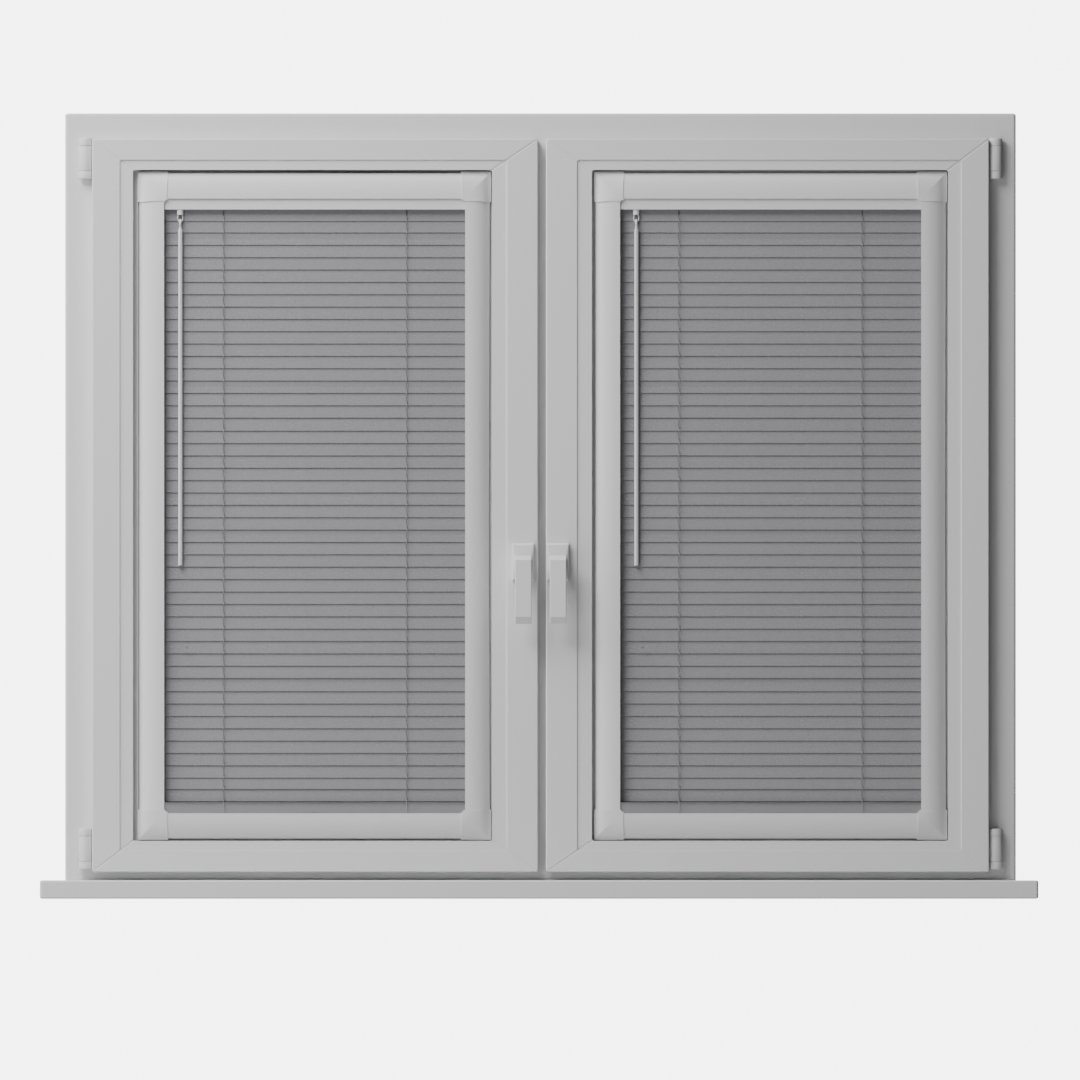 Perfect Fit No Drill Metal Blind - Silver - 25mm