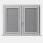 Perfect Fit No Drill Metal Blind - Silver - 25mm