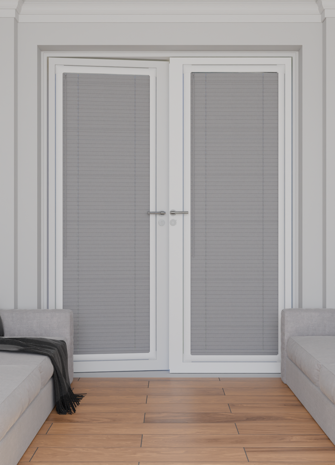 Perfect Fit No Drill Metal Blind - Silver - 25mm