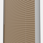 Perfect Fit No Drill Metal Blind - Soft Brown - 25mm