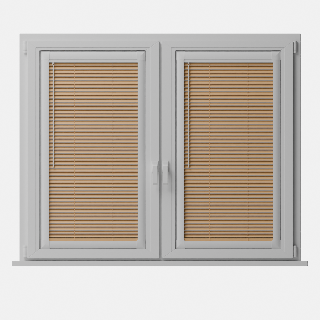Perfect Fit No Drill Metal Blind - Soft Orange - 25mm