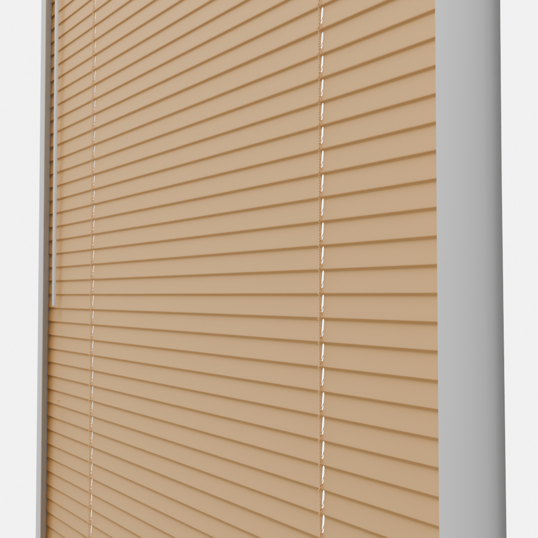 Perfect Fit No Drill Metal Blind - Soft Orange - 25mm