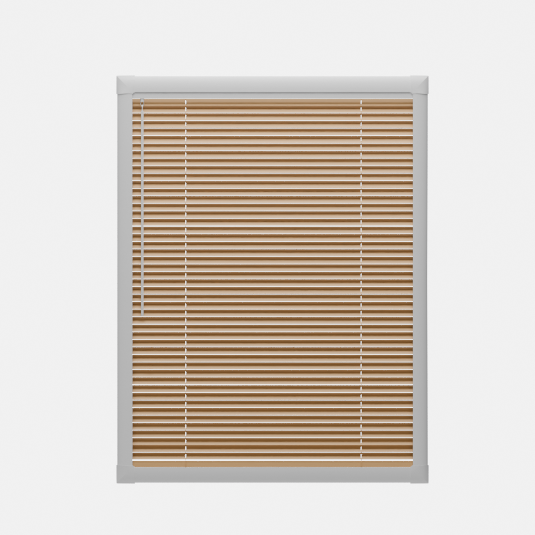 Perfect Fit No Drill Metal Blind - Soft Orange - 25mm