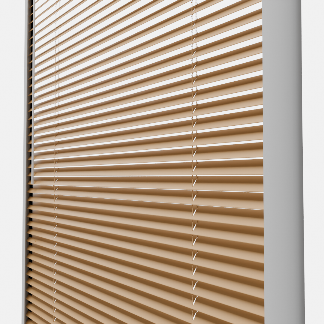 Perfect Fit No Drill Metal Blind - Soft Orange - 25mm