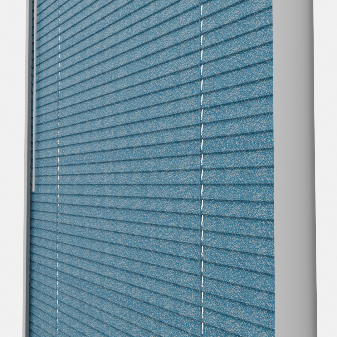 Perfect Fit No Drill Metal Blind - Sparkle Blue - 25mm