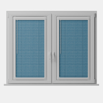 Perfect Fit No Drill Metal Blind - Sparkle Blue - 25mm