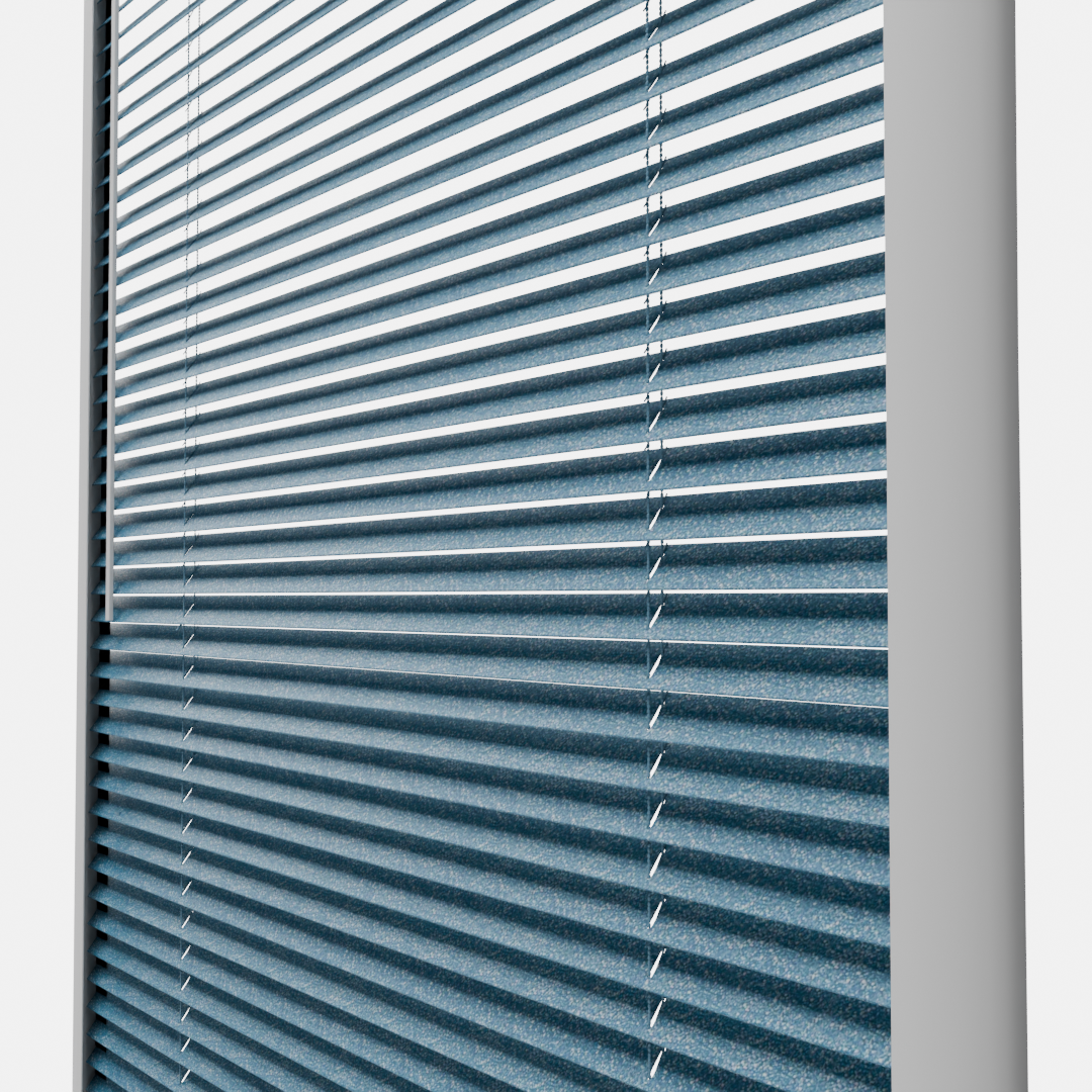 Perfect Fit No Drill Metal Blind - Sparkle Blue - 25mm