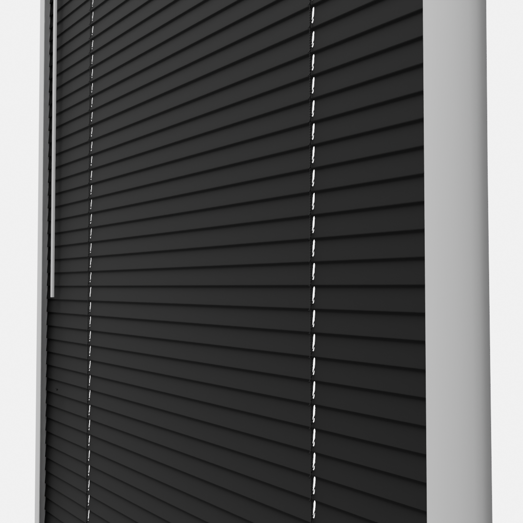 Perfect Fit No Drill Metal Blind - Sparkle Black - 25mm