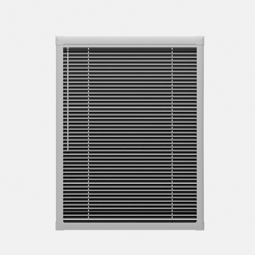 Perfect Fit No Drill Metal Blind - Sparkle Black - 25mm