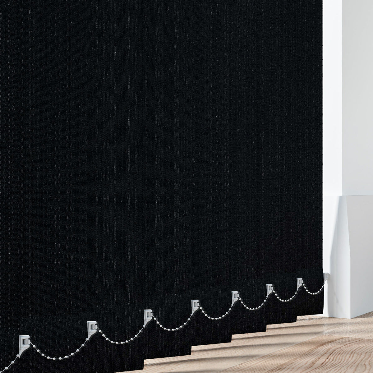 Stripe Black Vertical Blind