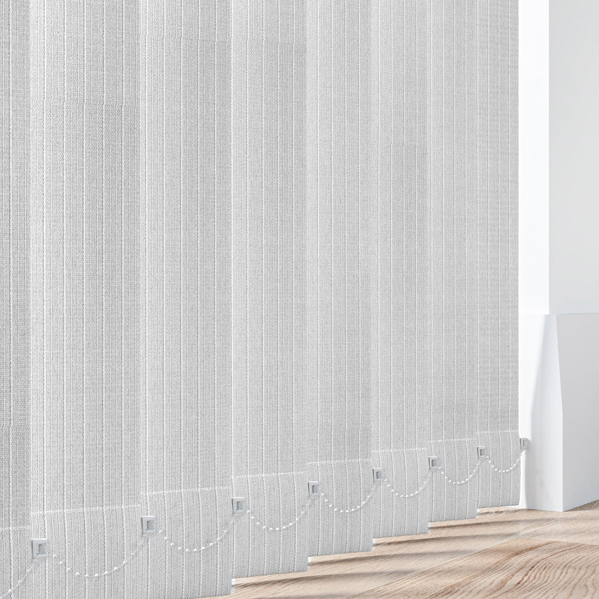 Stripe White Vertical Replacement Blind Slat