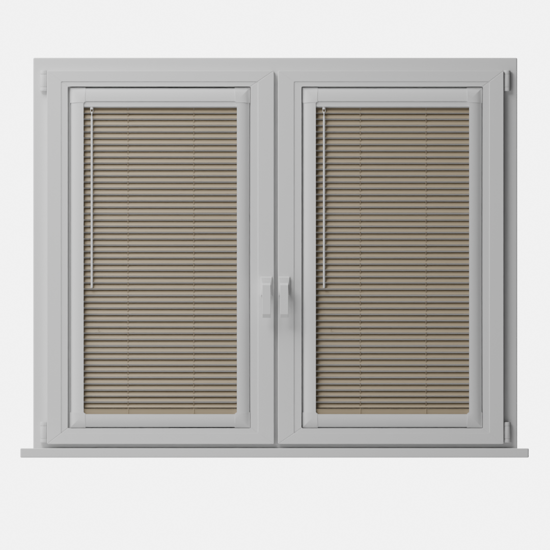 Perfect Fit Wooden blind - Tawny - 25mm