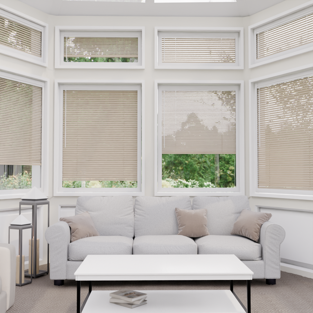 Perfect Fit Wooden blind - Tawny - 25mm