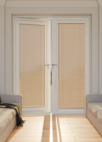 Perfect Fit No Drill Wooden blind - Tawny - 25mm