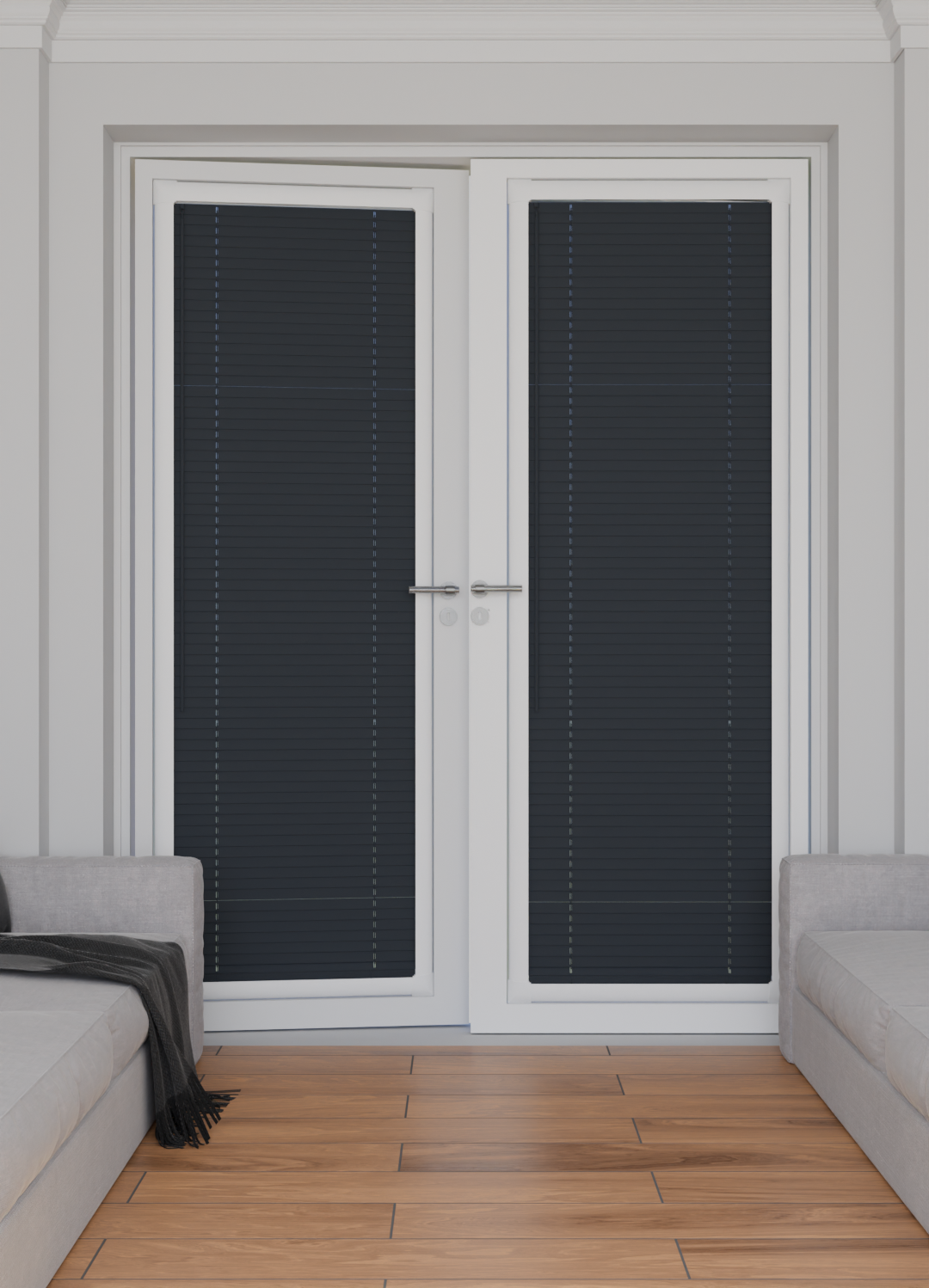 Perfect Fit No Drill Metal Blind - Twilight Grey - 25mm