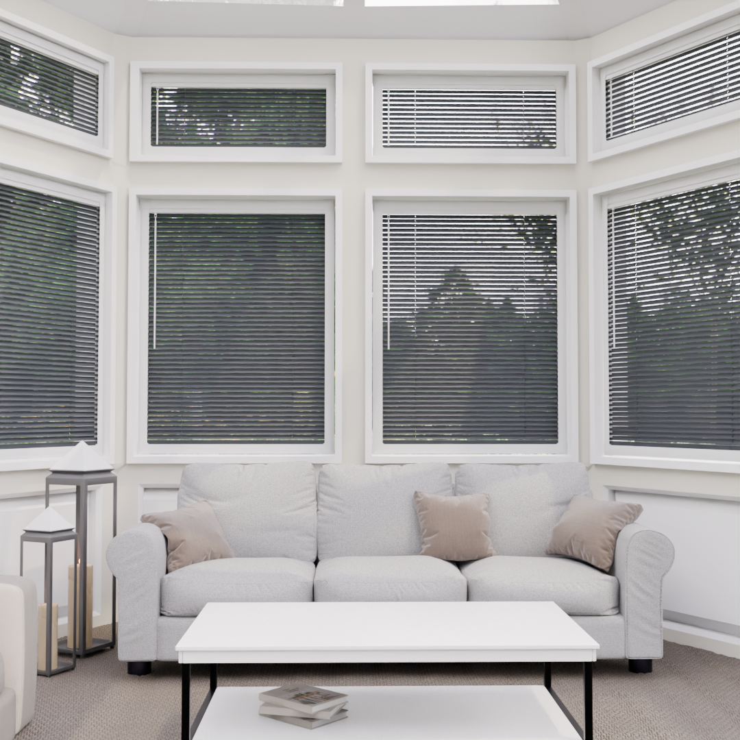 Perfect Fit No Drill Metal Blind - Twilight Grey - 25mm
