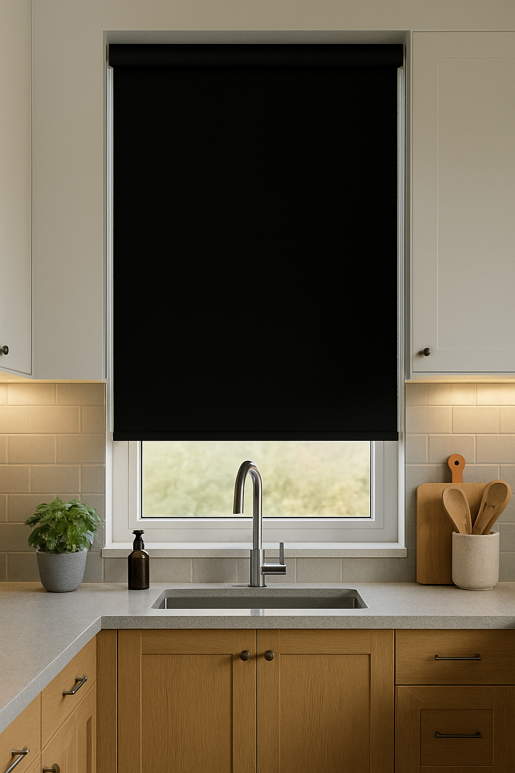 Unity Polaris Black Roller Blind