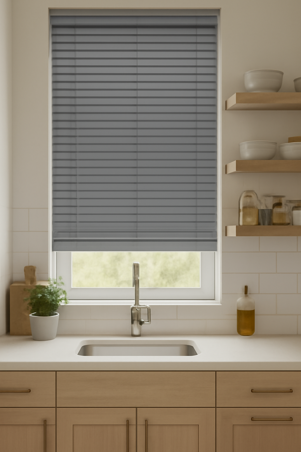 Urban Seal Faux Wooden Blind - 50mm