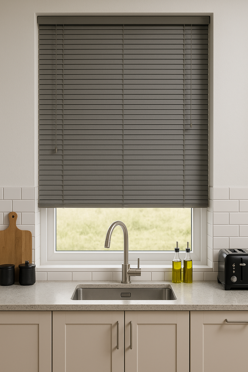 Urban Halcyon Faux Wooden Blind - 50mm