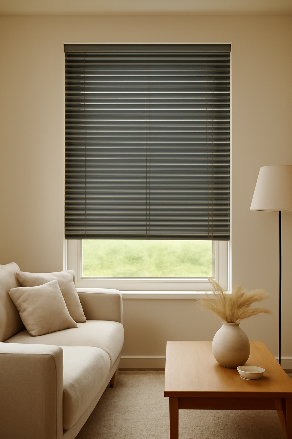 Urban Midnight Faux Wooden Blind - 50mm