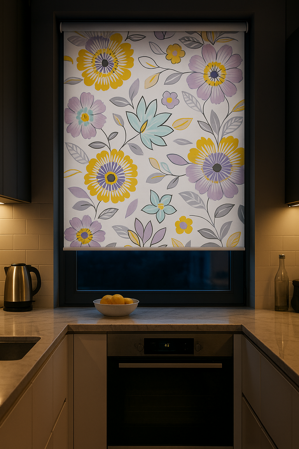 Valentina Amethyst Electrical Roller Blind
