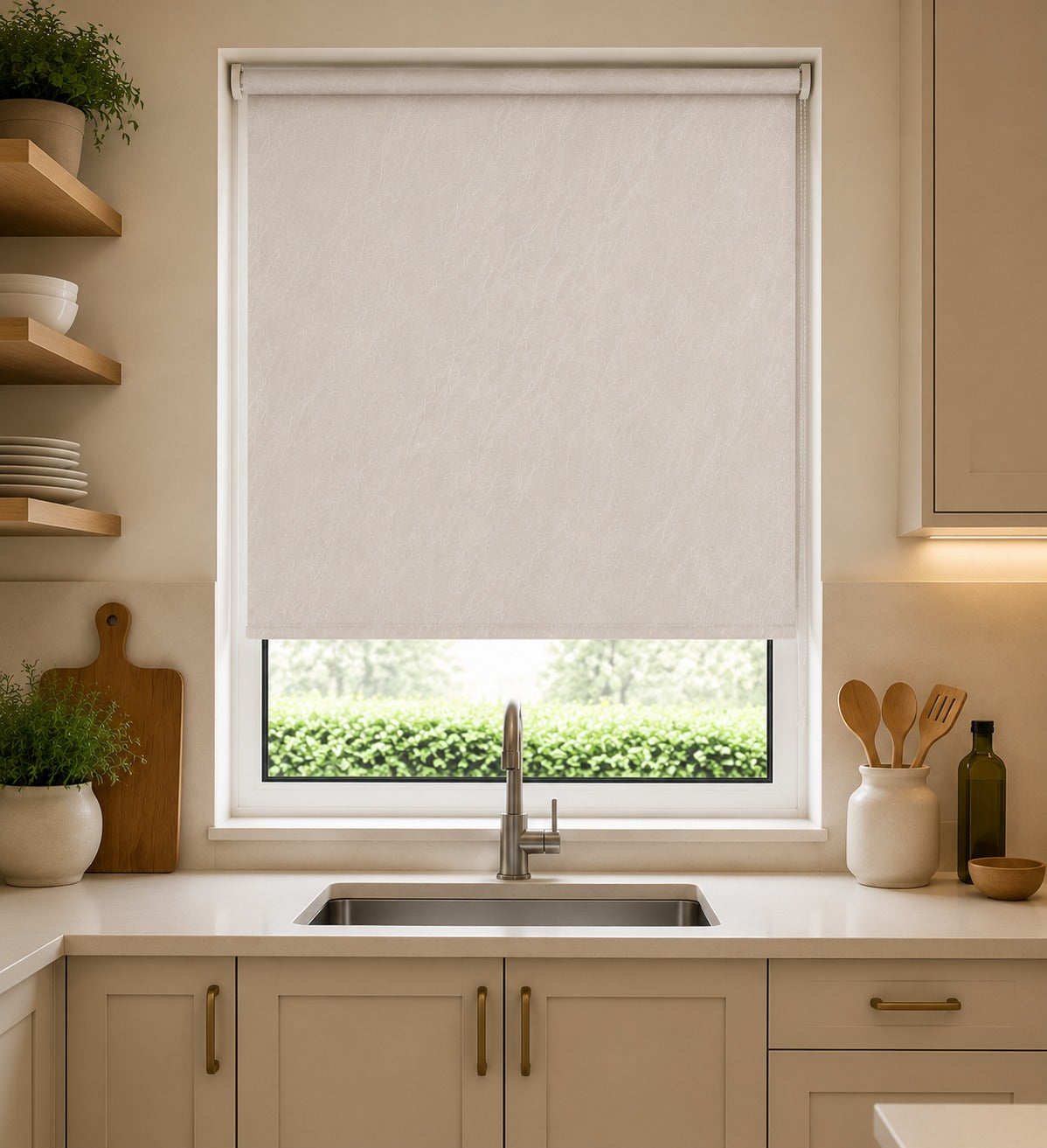 Havana PVC White Roller Blind