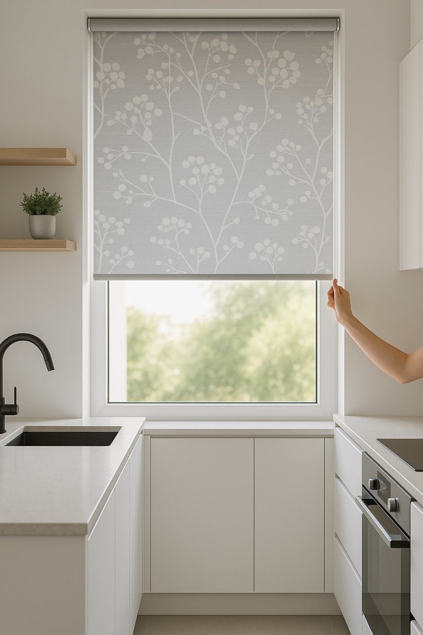 Carey Blackout Silver Roller Blind