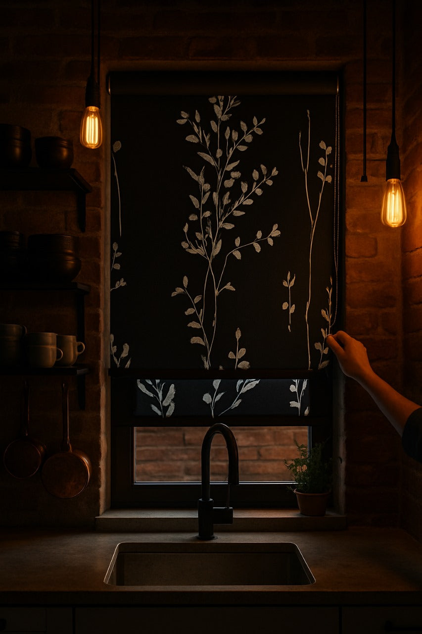 Peyton Noir Roller Blind