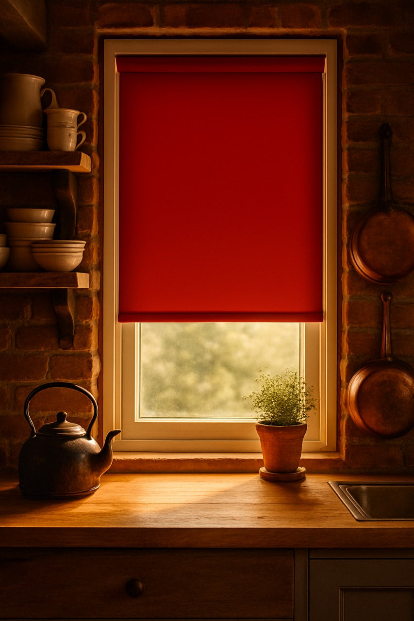Palette Redcurrant Roller Blind