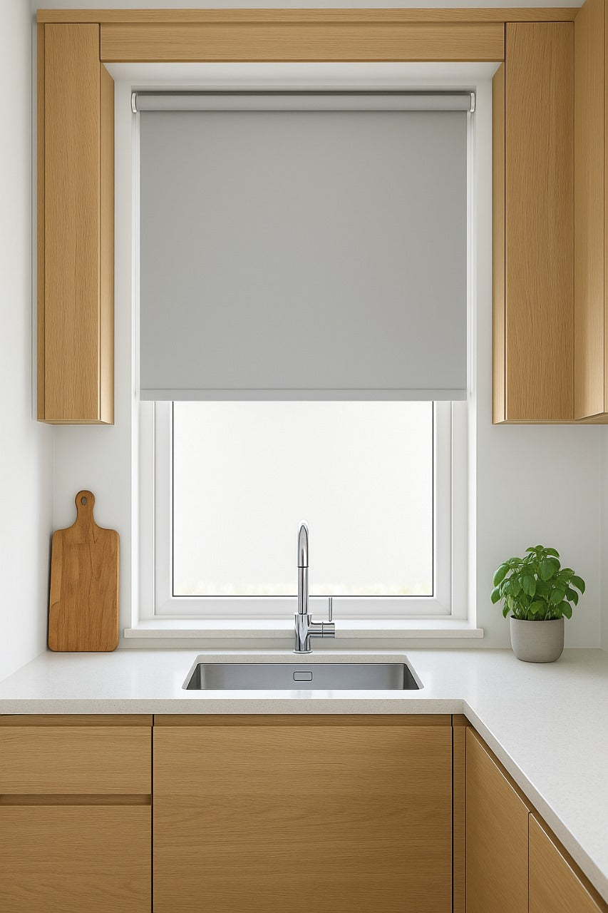Origin White Electrical Roller Blind