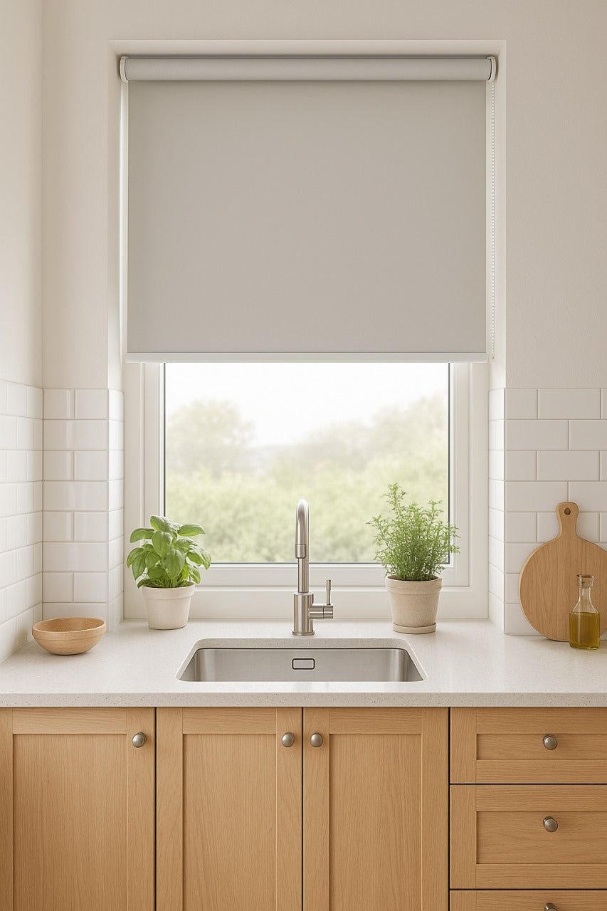 Origin Blackout Grey Electrical Roller Blind