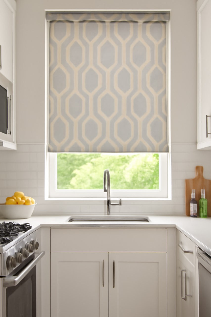 Hudson Blackout Grey Electrical Roller Blind