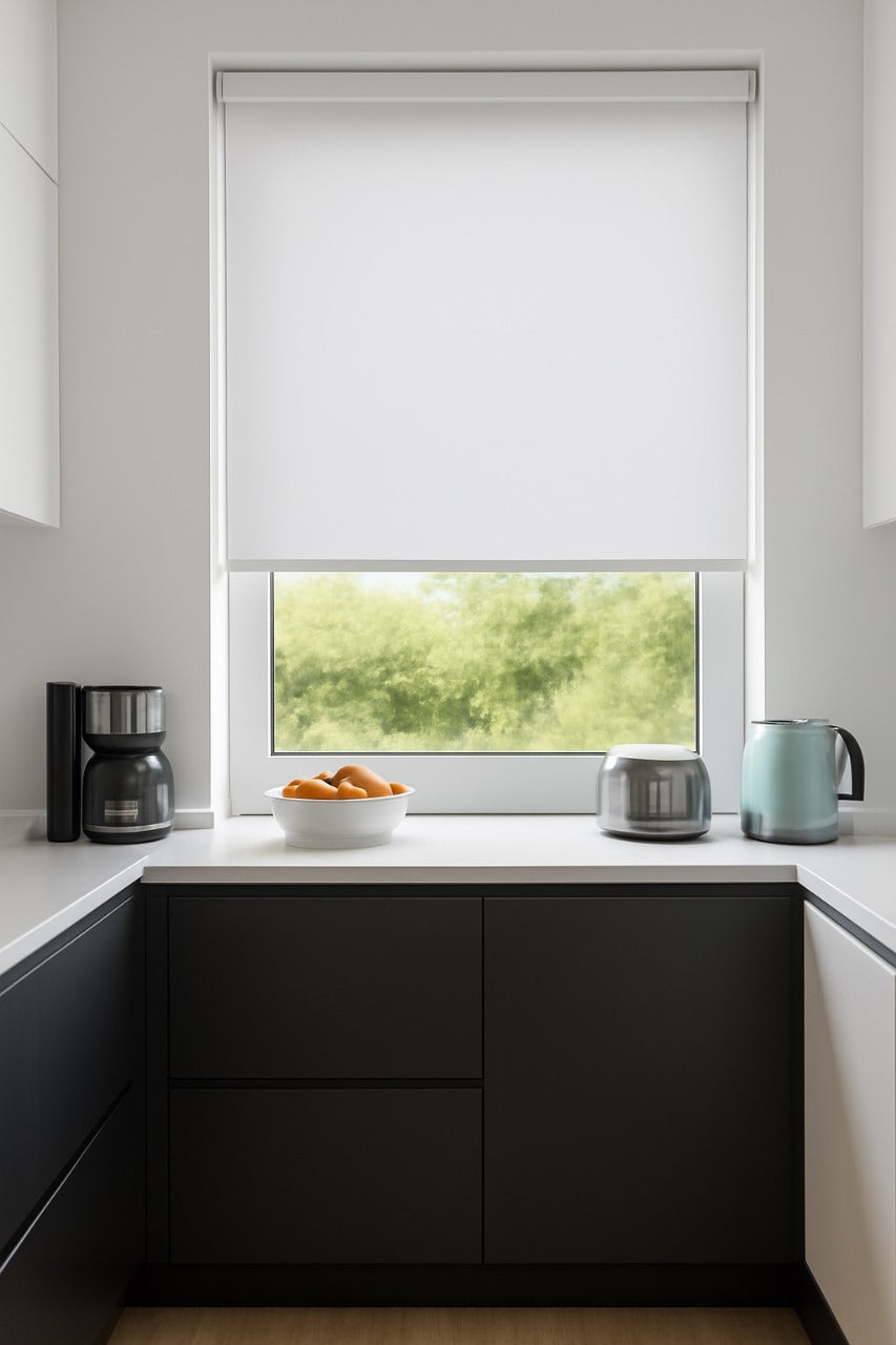 Marine White Electrical Roller Blind