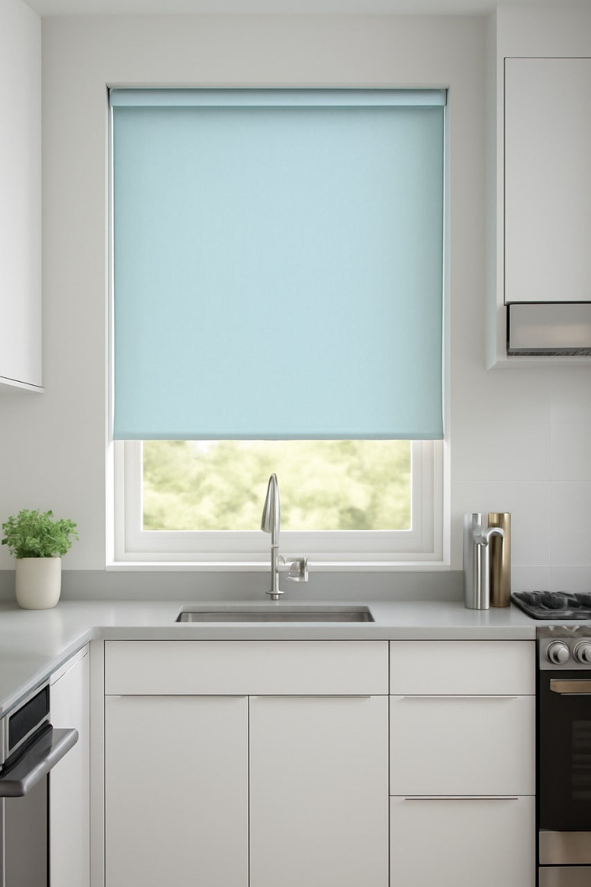 Rowan Blue Roller Blind